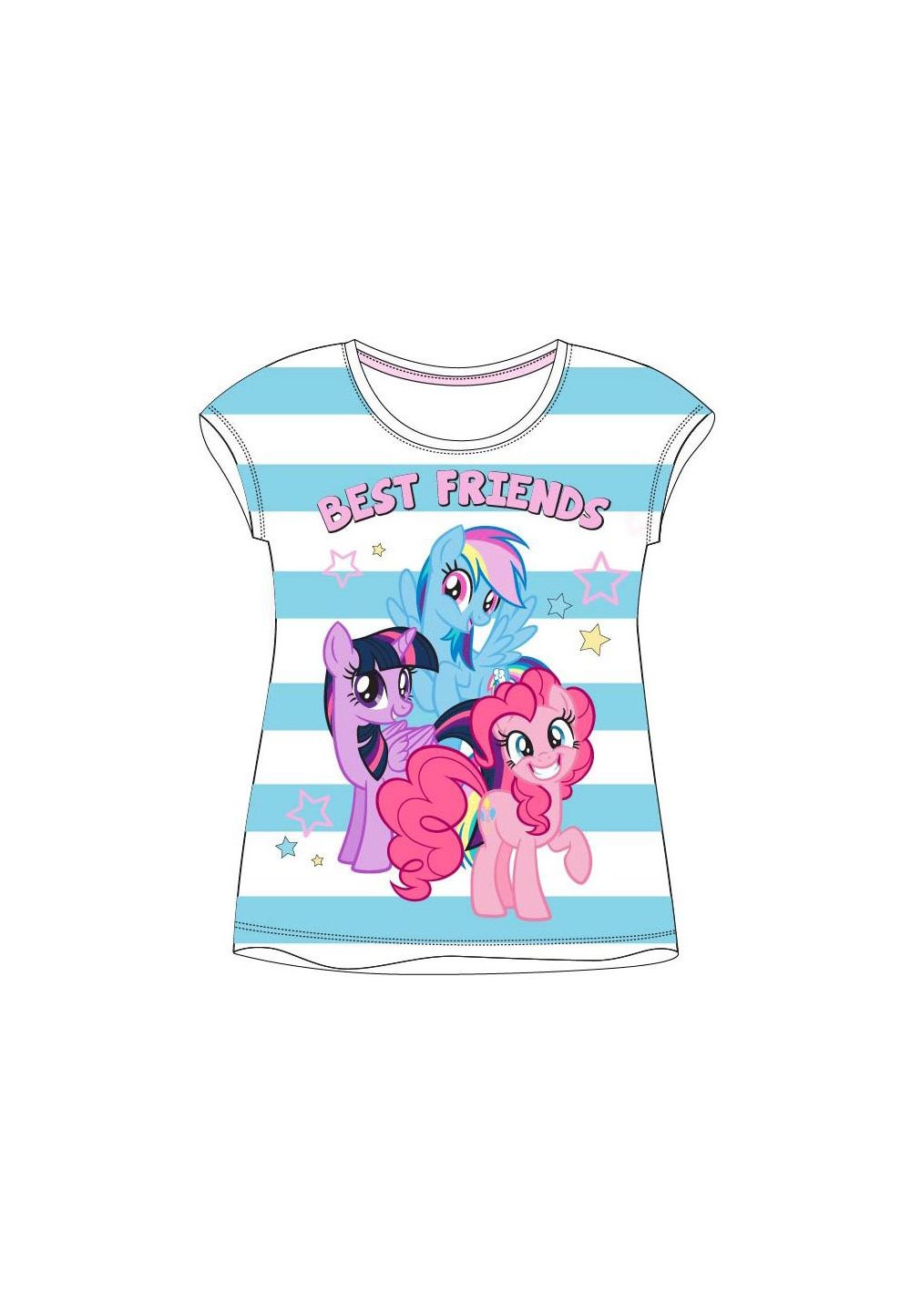 Tricou albastru cu dungi, Best friends