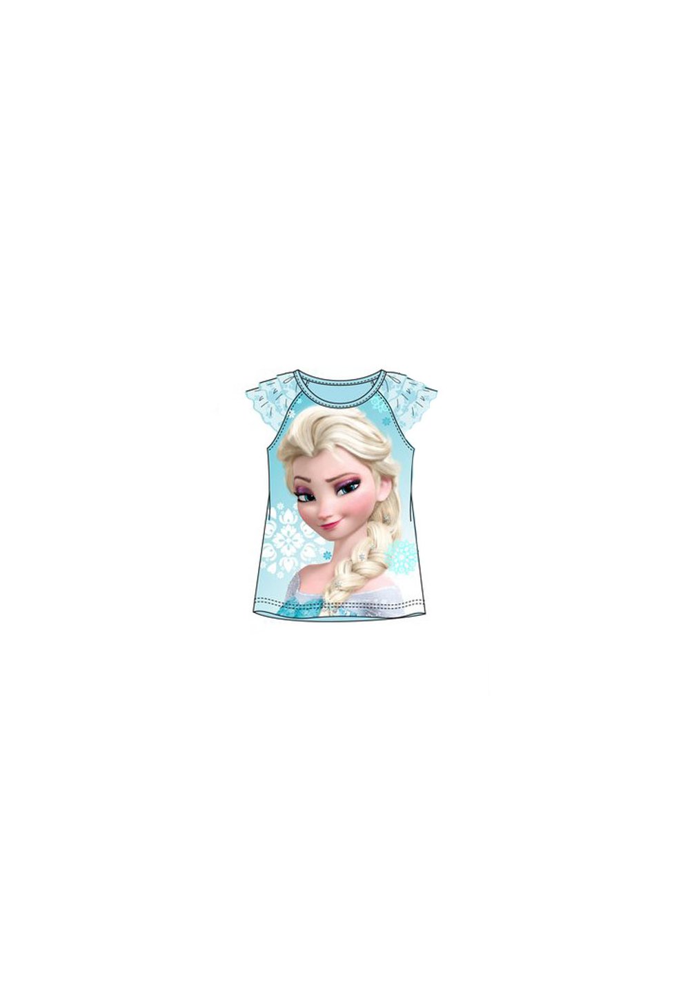 Tricou cu tull, Frozen, albastru deschis