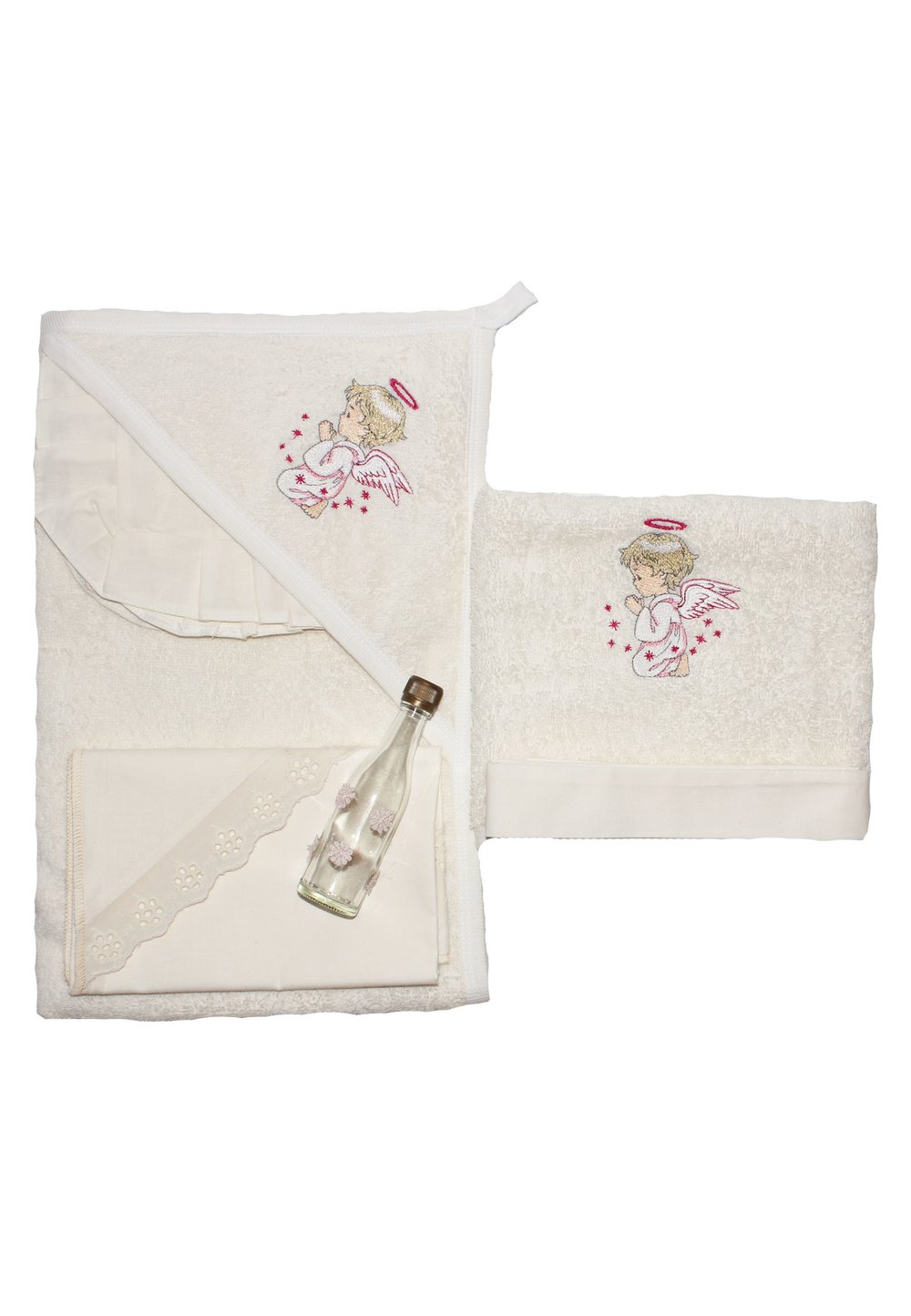 Trusou botez, ingeras,roz