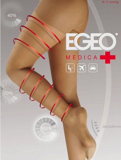 Ciorapi compresivi (8-11 mmhg) egeo medica 40 den
