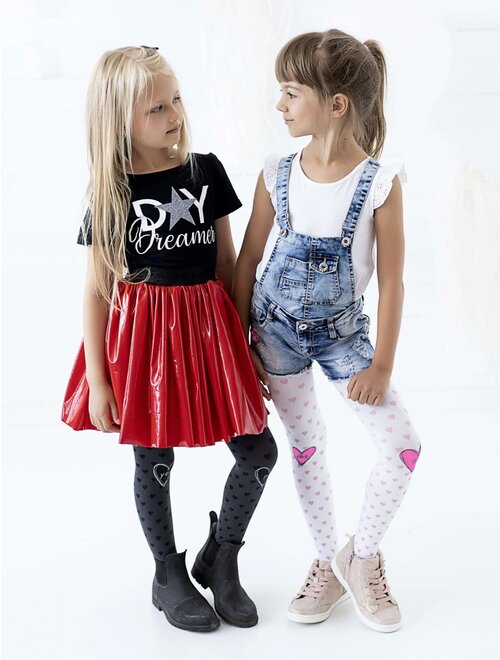 Ciorapi fete cu model inimioare knittex yes or no 120 den