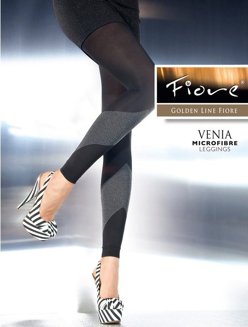 Colanti microfibra cu model fiore venia 60 den