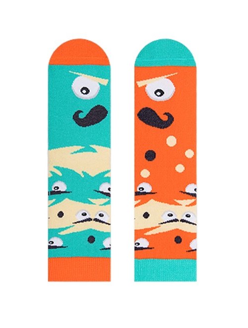 Sosete colorate amuzante Nanushki Mustachio