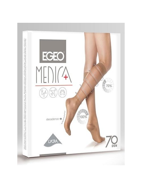 Sosete lungi compresive (12-17 mmhg) egeo medica 70 den