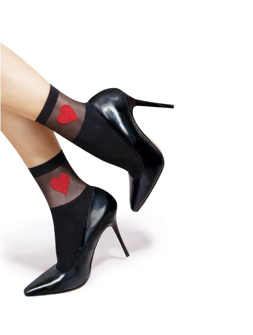 Sosete lycra cu model lores amore 60 den