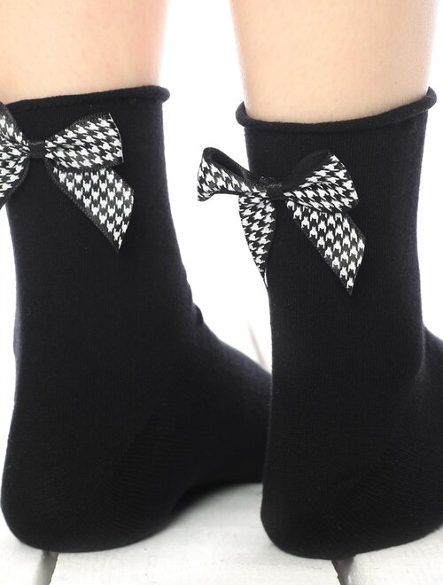 Sosete negre cu fundita socks concept sc-1736