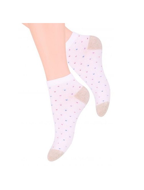 Sosete scurte model picatele colorate steven s114