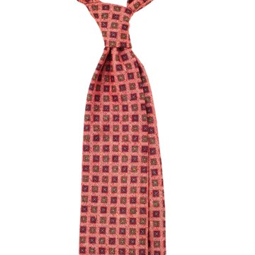 Geometric Donegal Wool Tie