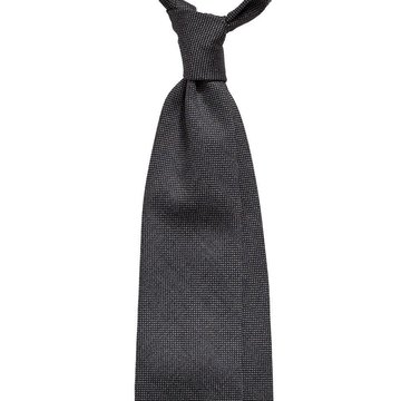 Handrolled Wool Tie - Gray