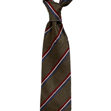 Repp Stripe Shantung Tie