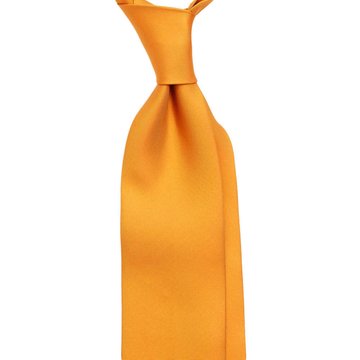 SOLID SILK TIE - YELLOW