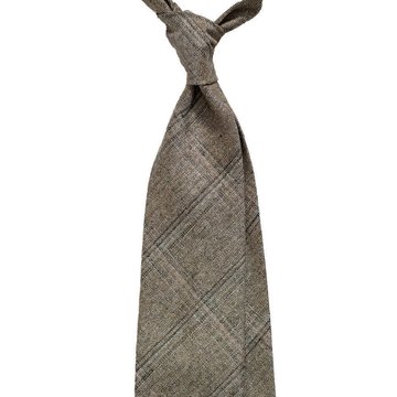 Windowpane Wool Tie