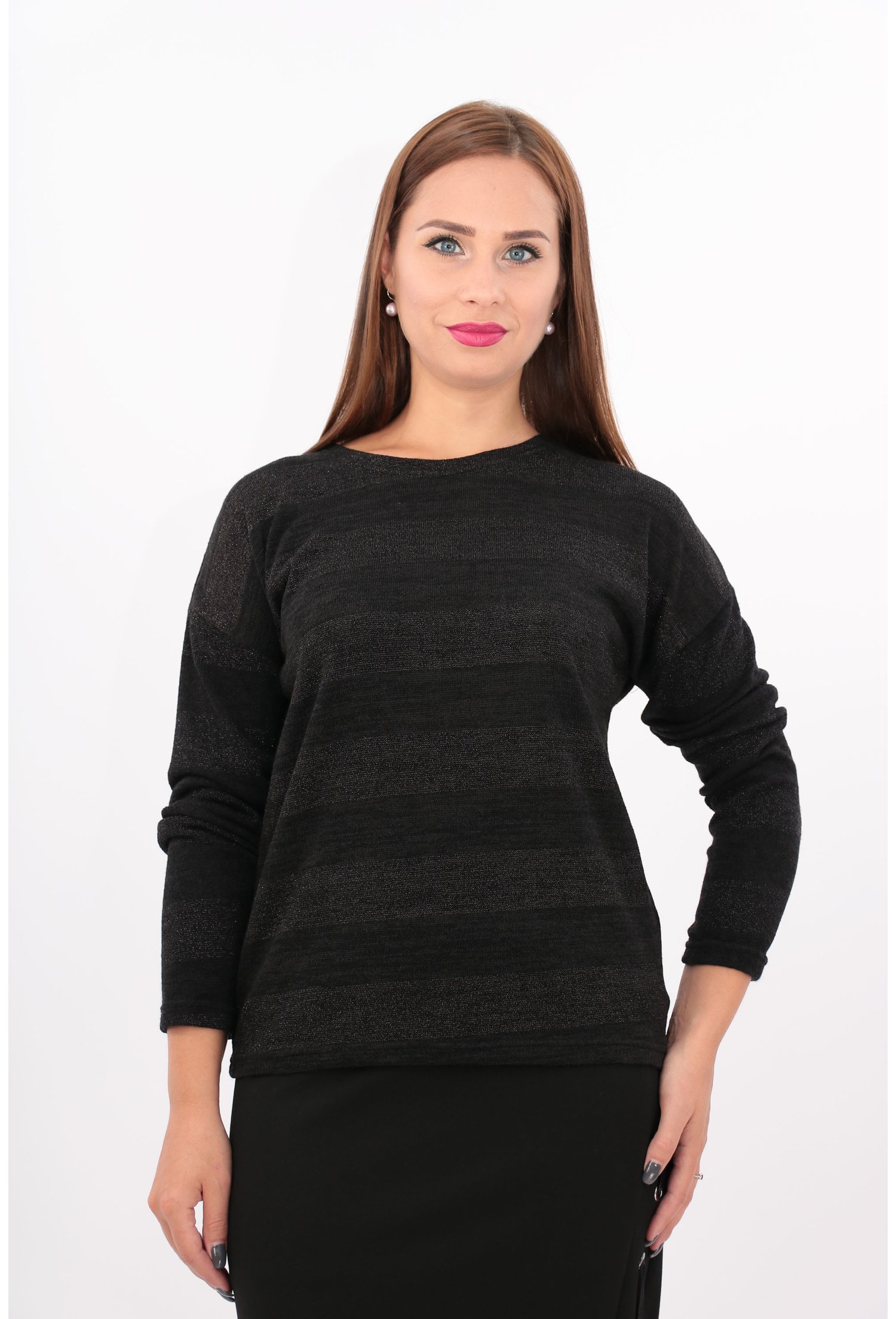 Bluza antracit tricotata