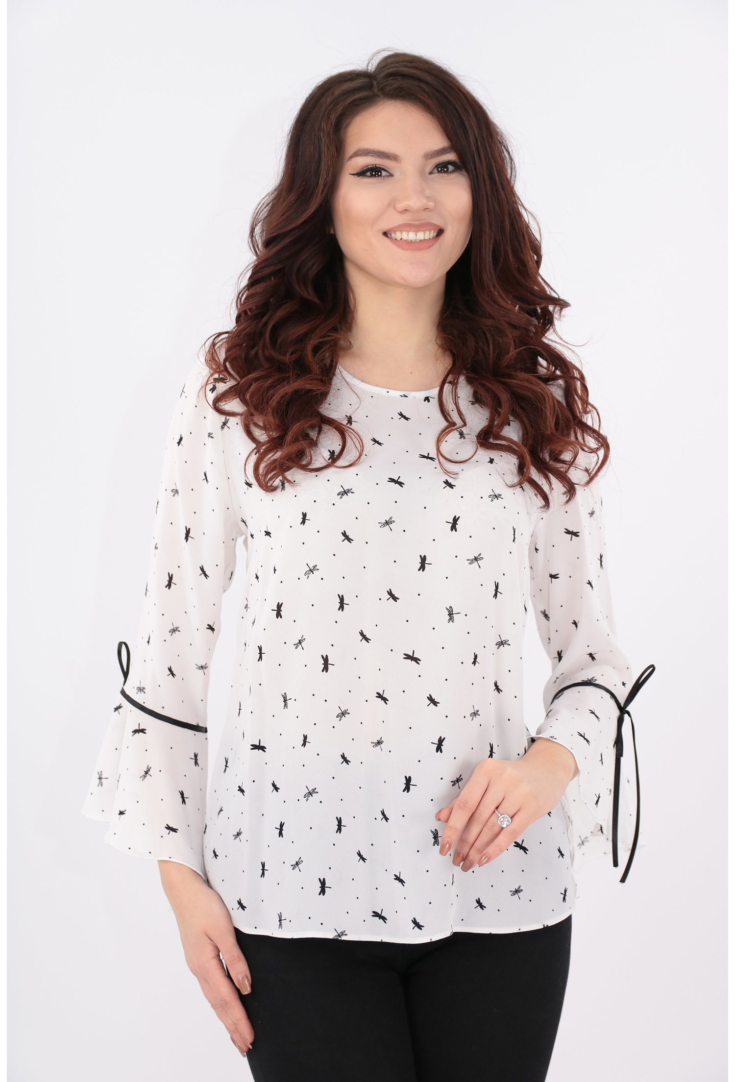 Bluza din voal alb