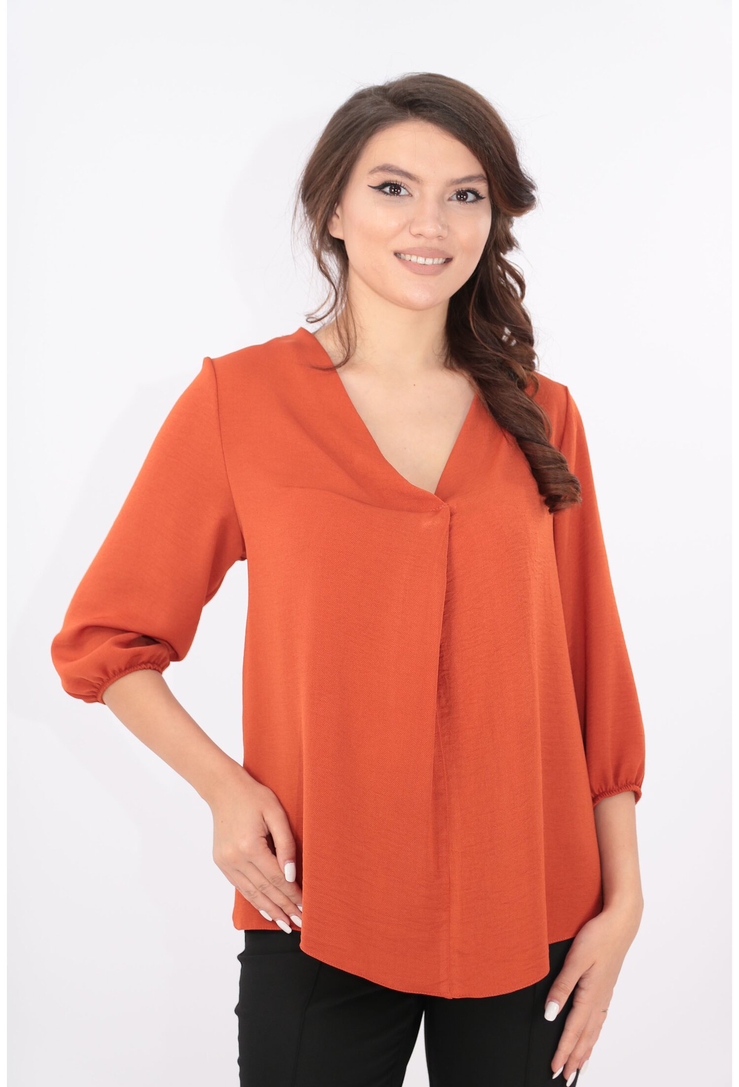 Bluza lejera uni caramizie