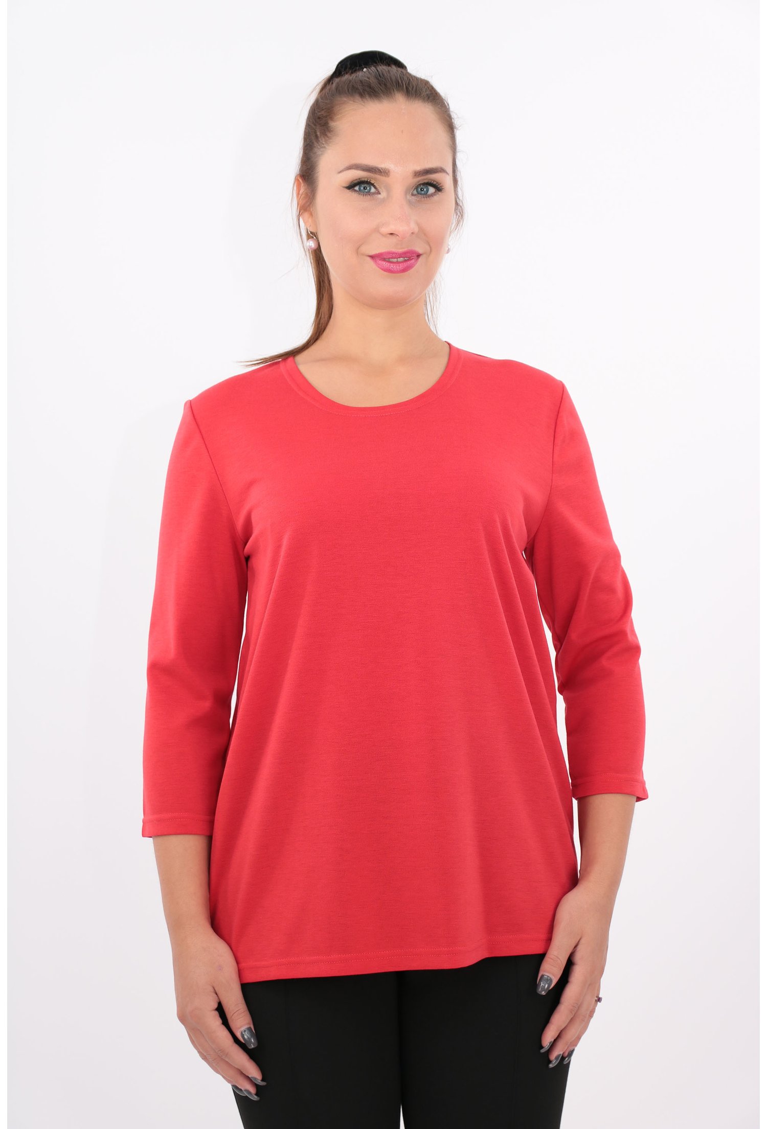 Bluza rosie din jerse
