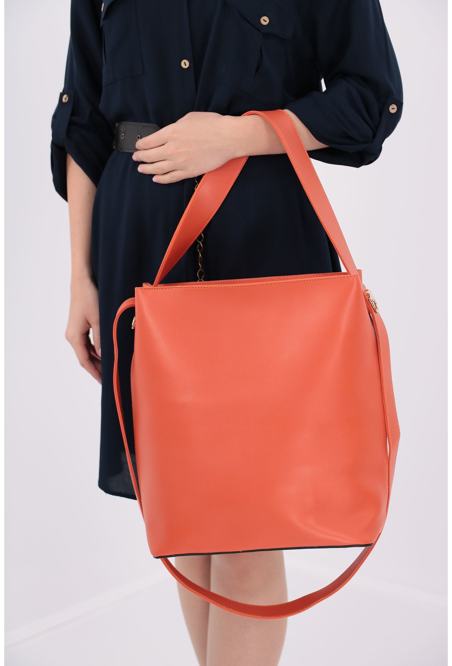 Geanta shopping oranj