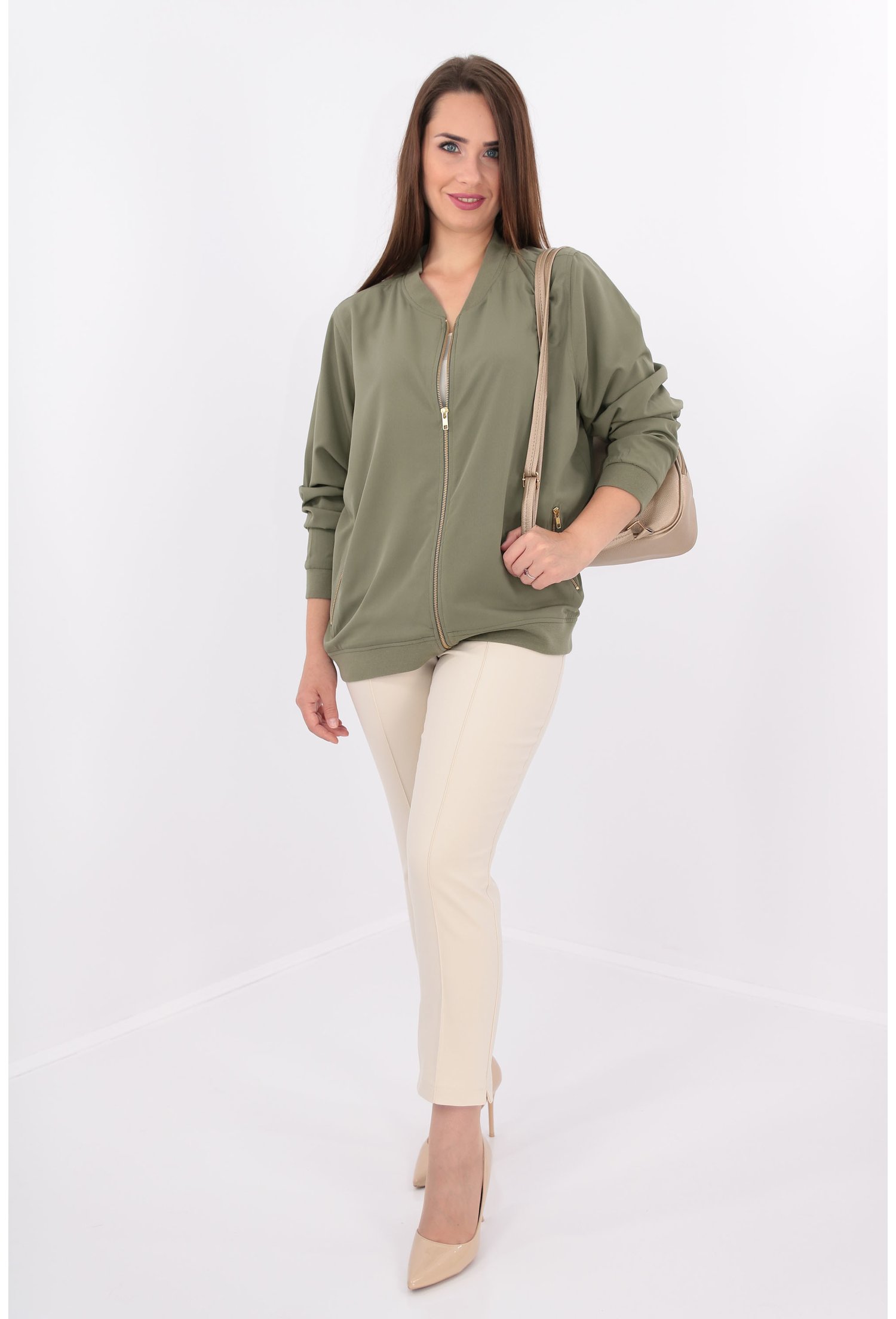 Jacheta bomber kaki
