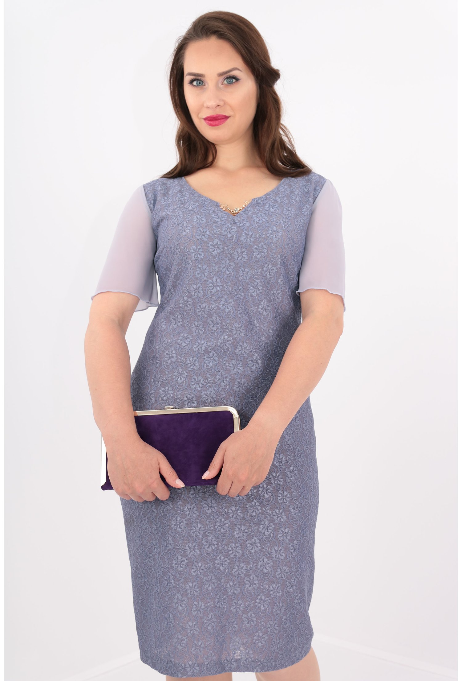 Rochie lila din dantela