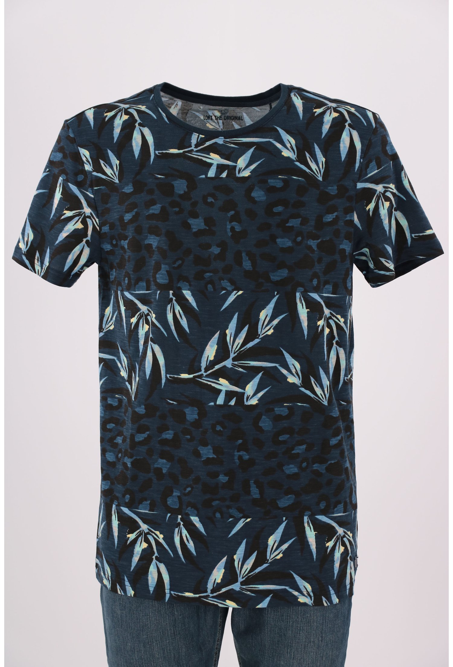 Tricou Loft bleumarin cu print floral